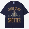 Kanye Jesus Is My Spotter Christ Gym T Shirt